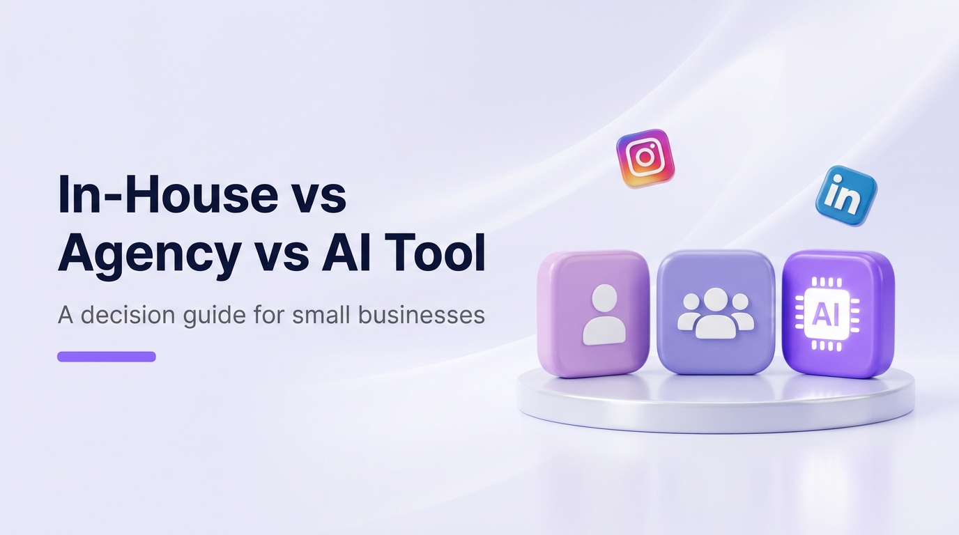 In-House vs Agency vs AI Tool: An SMB Decision Guide