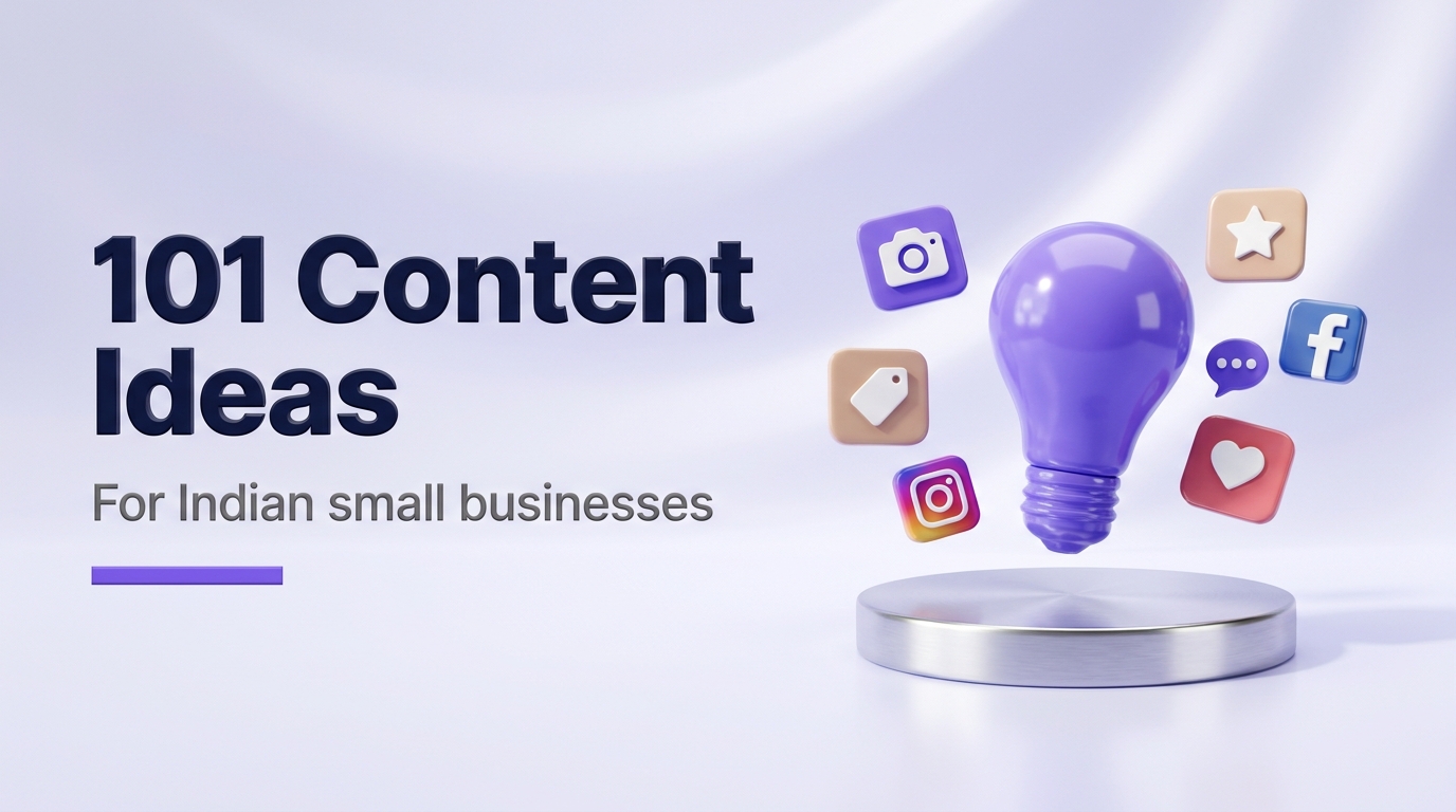 101 Social Media Content Ideas for Indian SMBs